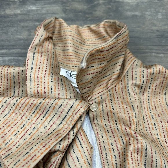 Vintage Devon Women Pullover Blouse Shirt Size Medium 70s 80s Ruffle USA Made - Picture 6 of 7